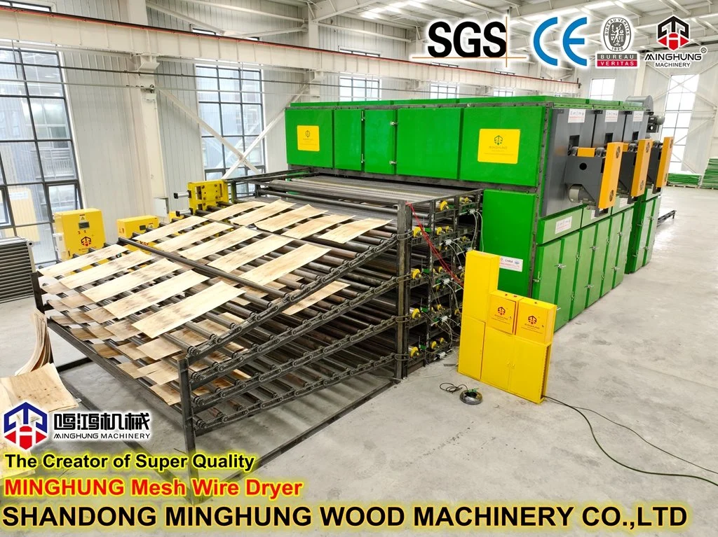 Plywood Pine Veneer Drying for Complete Roller Lamination Line