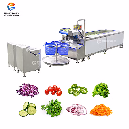 Linha de processamento de vegetais para máquina de lavar frutas